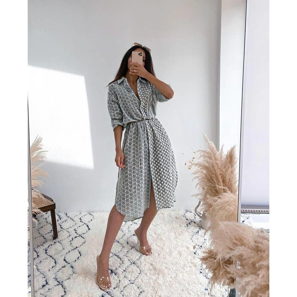 ZARA
Embroidered shirt dress New - Picture 9 of 11